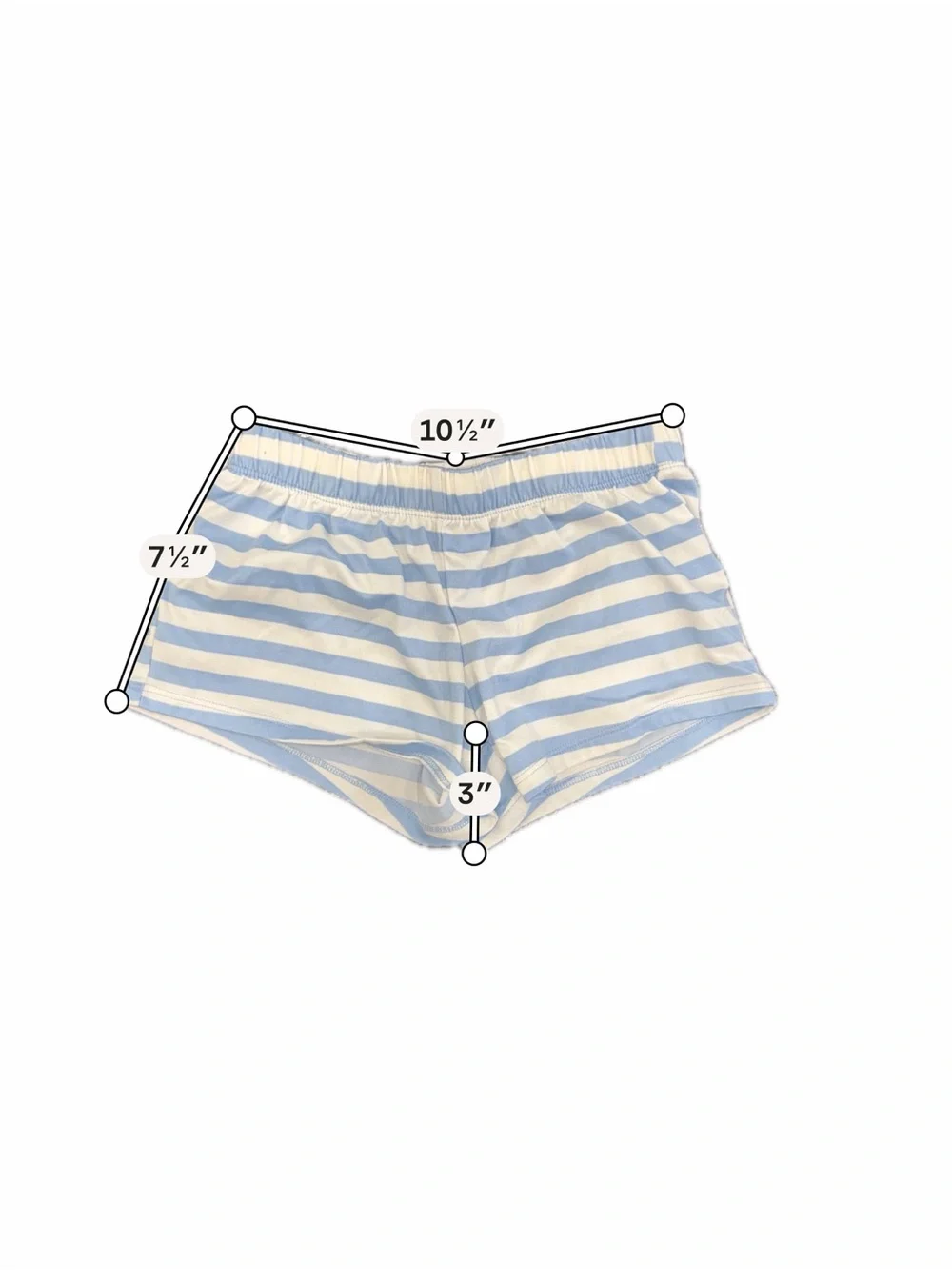 Zara Heart Appliqué Tee + Cat & Jack Blue Stripe Shorts Outfit Bundle Girls 4-6